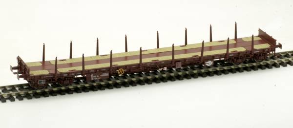 Albert Modell 391024 - Rungenwagen Rgs der MÁV, braun